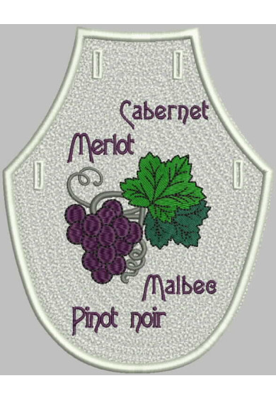 Hom032 - Grapes bottle apron